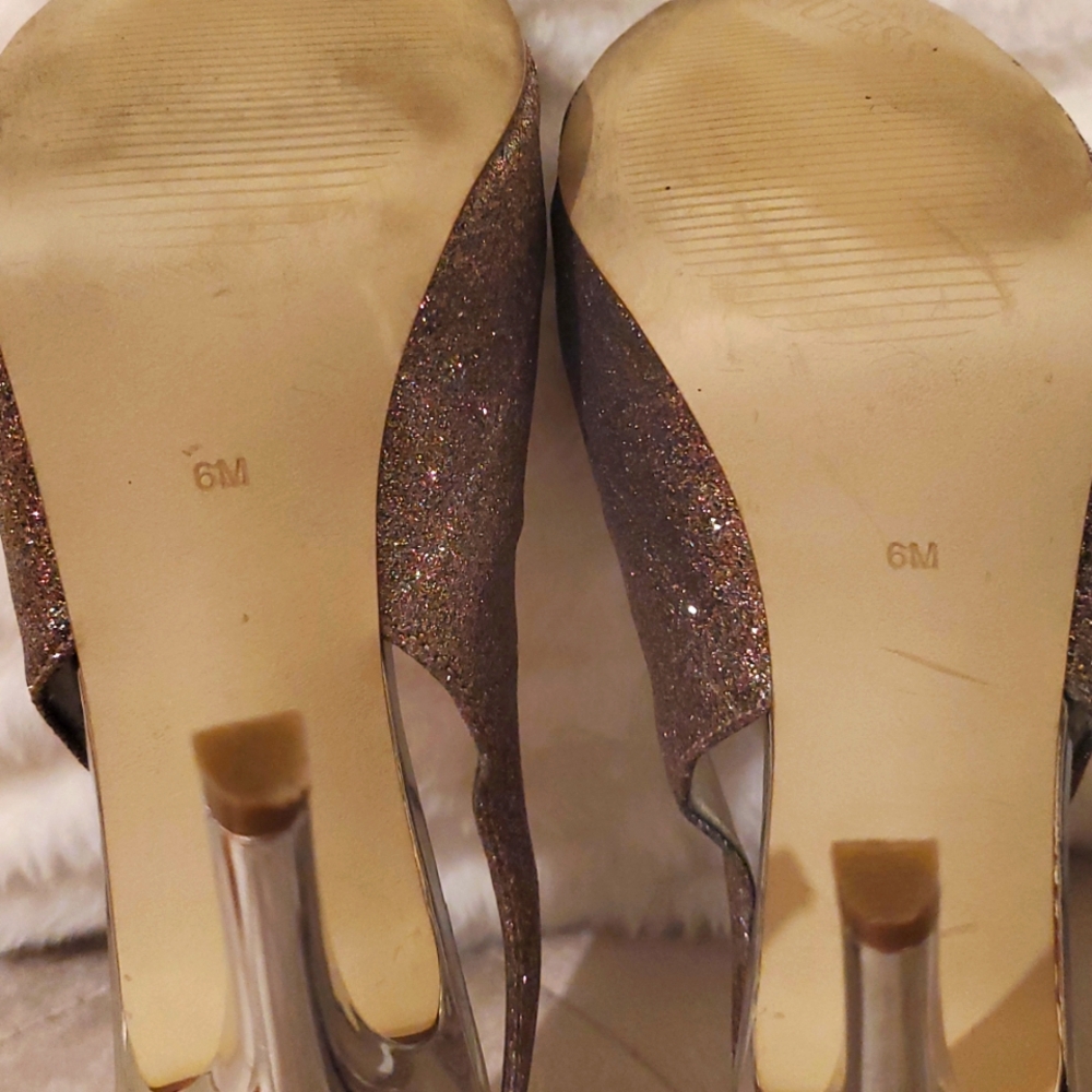Guess Pink Glitter Stiletto Heels - Picture 6 of 9